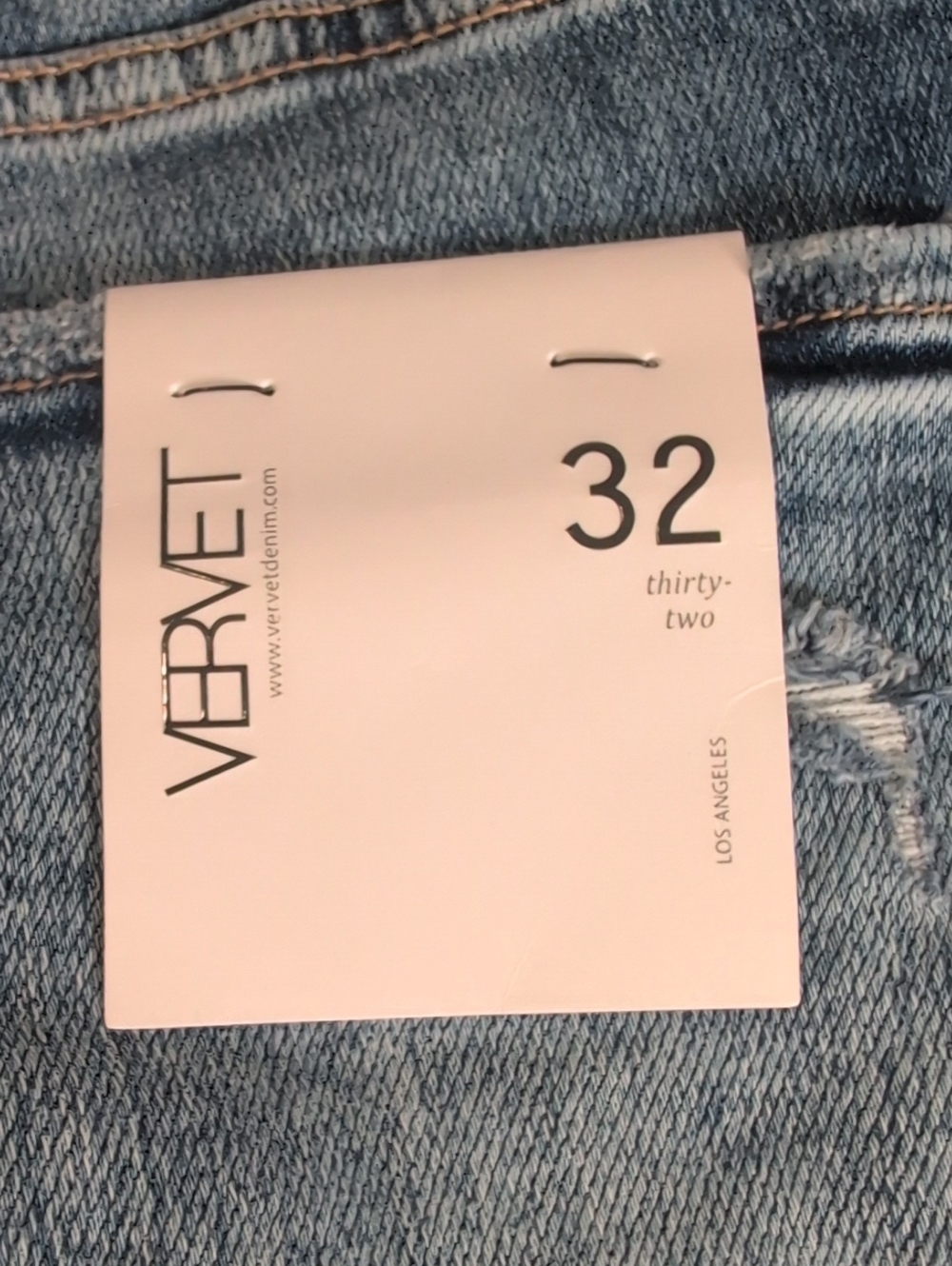 Vervet Jeanne High-Rise Stretch Slim Straight Jeans Acid Wash Size 32 - Picture 13 of 15